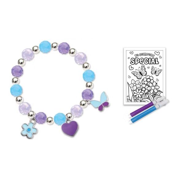 (Set of 3) JCPenney May 2025 Kids Zone Mothers Day Bracelet Kit, Card & pins DIY - Picture 1 of 4